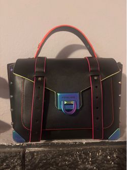 Michael Kors Black Satchel with Iridescent Hardware |