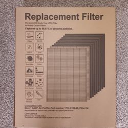 New 2 Pack Premium H13 True HEPA Filter 8 Carbon Filters - See Below