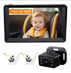 Car Camera 7-Inch Baby Monitor for Car
