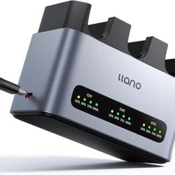 llano 30W LP-E6NH LP-E6P Battery Charger: Fast Three Slot for Canon Camera