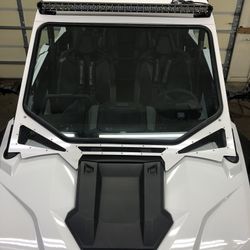 Polaris Rzr Pro Windshield For Stock Cage In Stock (Black )