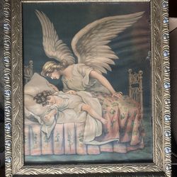 Antique Print - Guardian Angel