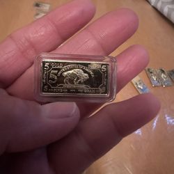 .999fine Gold  Amount $5