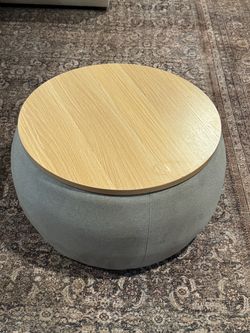 FREE Round Storage Ottoman / Coffee Table