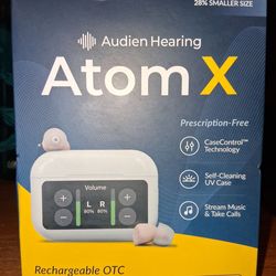 Audien Hearing Atom X rechargeable  OTC hearing aids