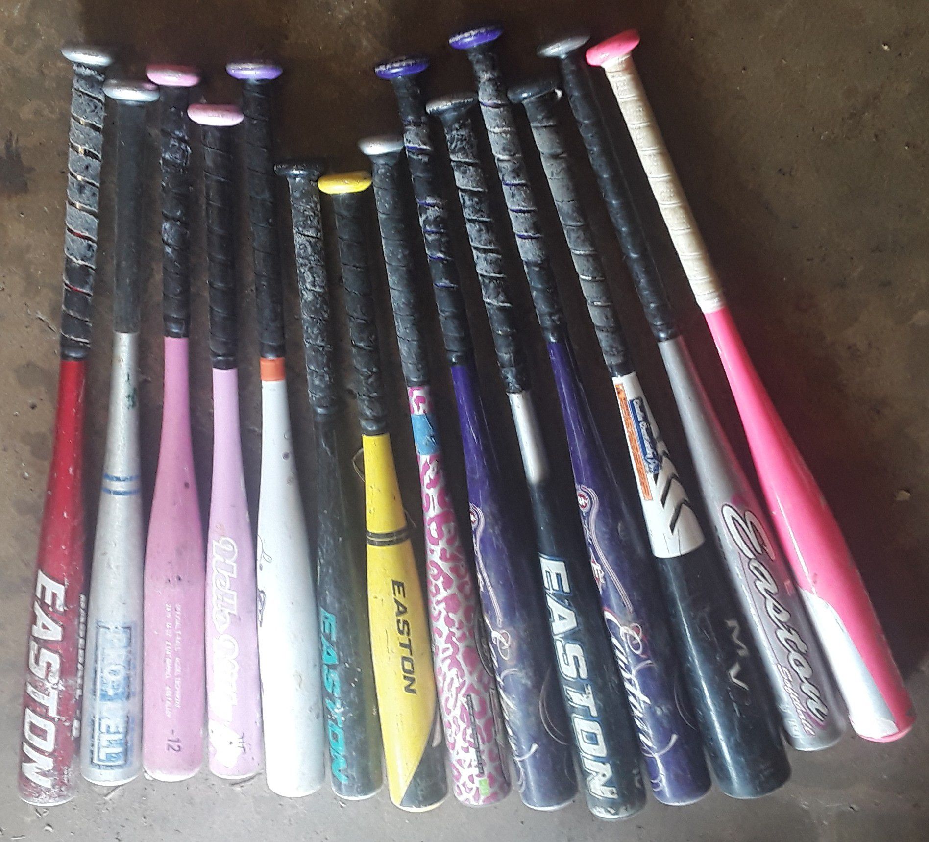 Lot of Little League softball & baseball bats