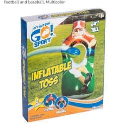Inflatable Football /baseball-Sports Toss Game, Football and baseball, Multicolor