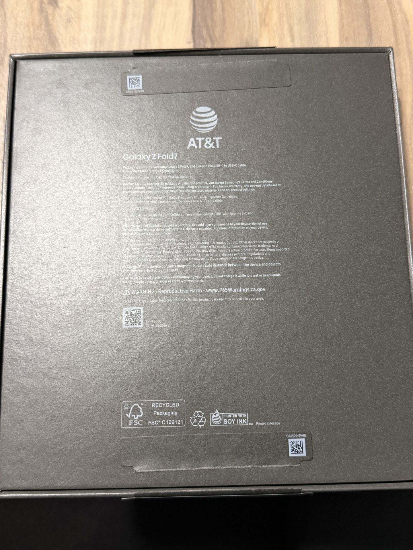 Z Fold 7  Att 256 Brand New 