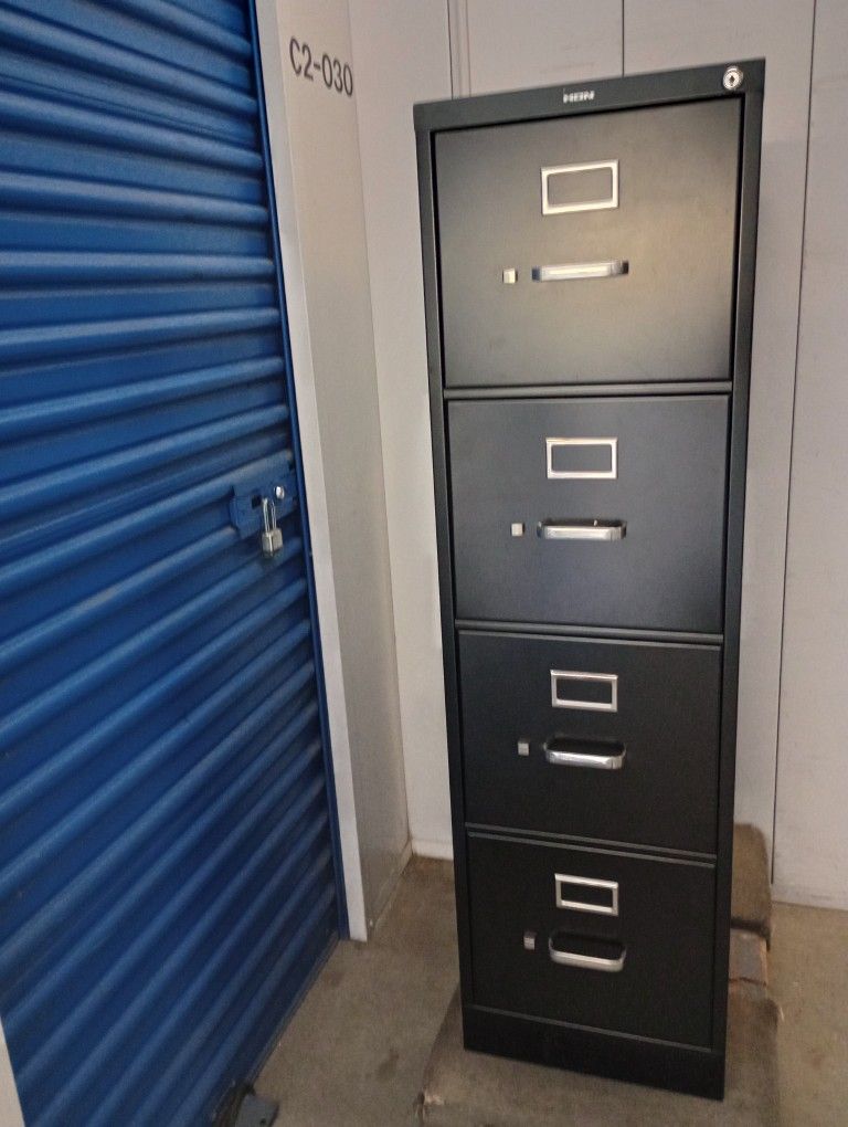 Metal File Cabinet $ 80  With Key Letter Size 