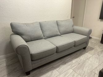 Light Gray 3-Seat Sofa