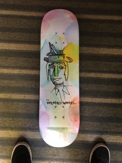 Heated Wheel skateboard deck