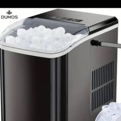 Ice Maker Countertop - Produces 9 Bullet Ice Cubes In 6 Minutes, 26 Pounds Of Ice In