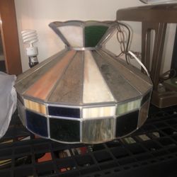Vintage Stained Glass Light 