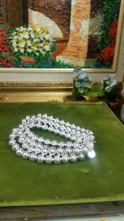 .925 sterling silver beaded bracelets