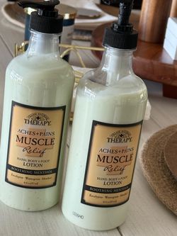 Massage lotion with menthol.