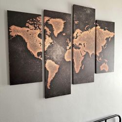 World Map Wall Art