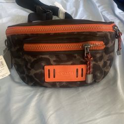 Coach saddle bag.