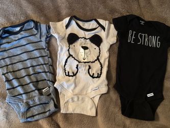 3-6 month baby boy onesie bundle