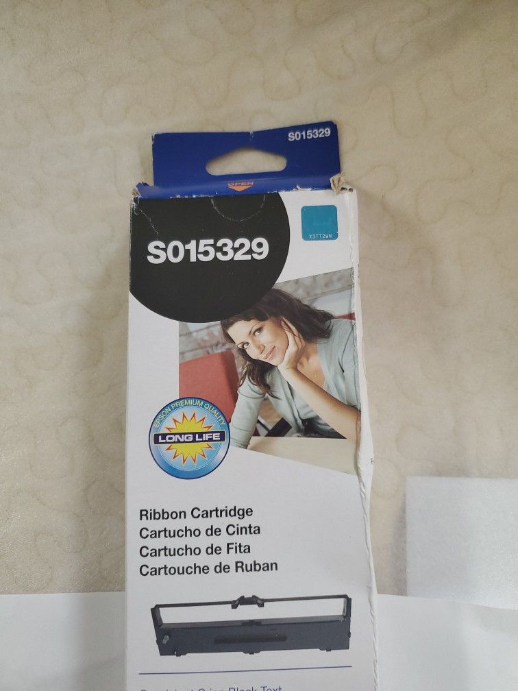 Genuine EPSON S015329 Black Printer Ribbon for LQ590 FX890 New