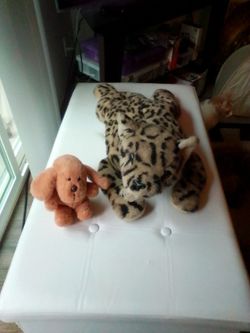 Dakin Pillow pals leopard and dog