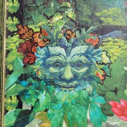 The Green Man 3D decoupage Art Framed One of a Kind
