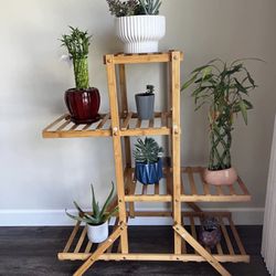 4 Tier Bamboo Plant Stand