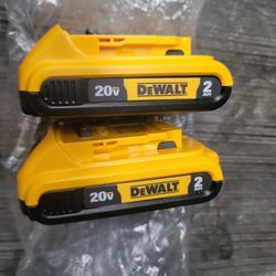 DEWALT 20VMAX BATTERIES 2.0AH NEW 