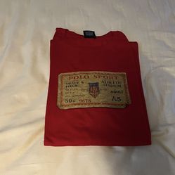 MENS POLO RALPH LAUREN RED SIZE XXL T-SHIRT