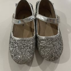 Girl Silver Flats