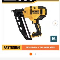 20v Max XR Lithium-ion Cordless 16 Gauge Angle Finish Nailer (tool only) 