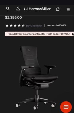 Hermann Miller Embody x Logitech
