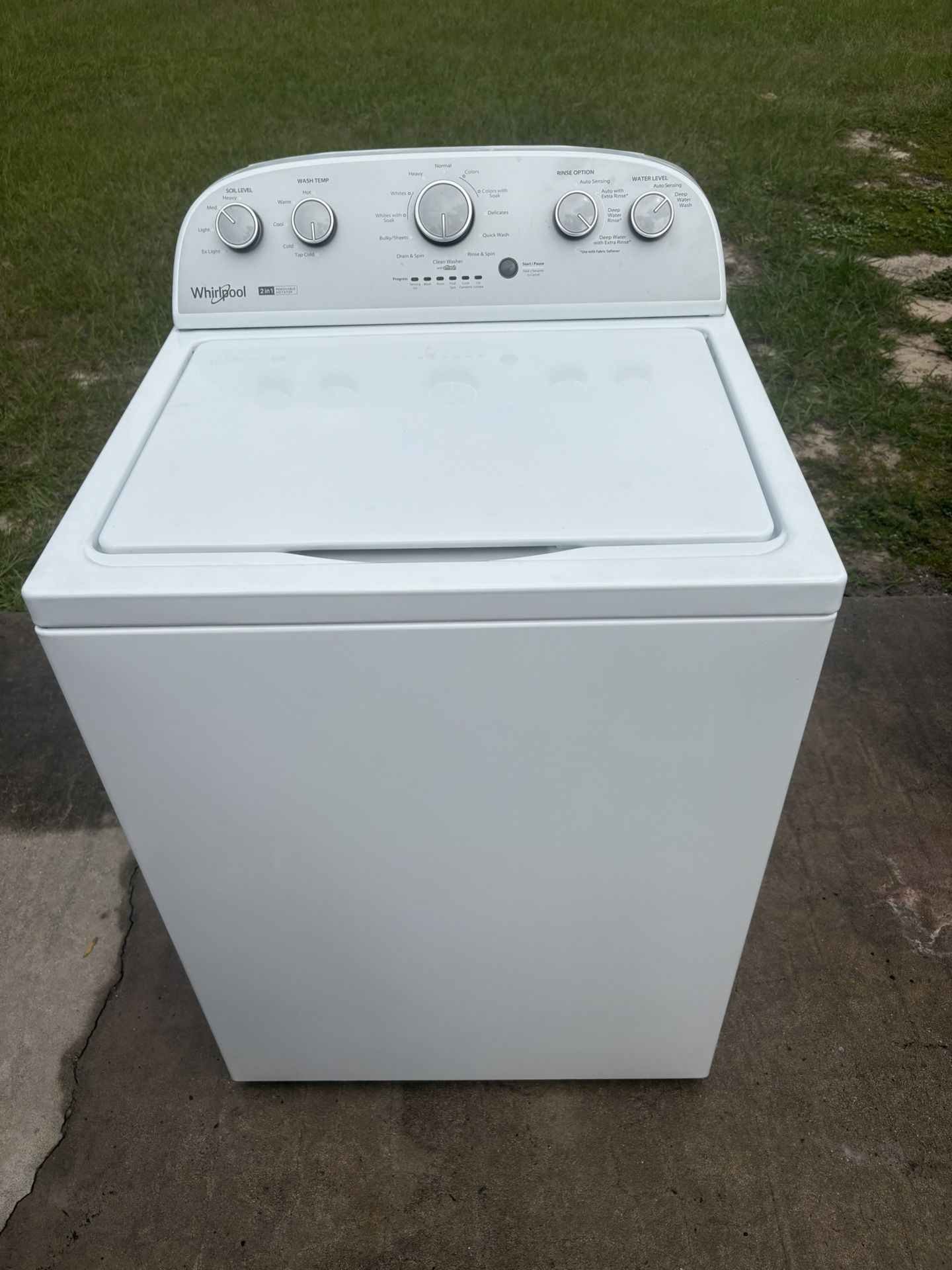 Whirlpool 2 In 1 Washer Works Great/REMOVABLE AGITATOR /-30 DAY WARRANTY (delivery Available)