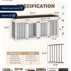 Large Double Dog Crate 