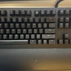 Razer Huntsman Elite Mechanical Gaming Keyboard --Wired RGB with Wrist Rest