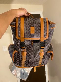 Goyard Backpack Black Tan Monogram