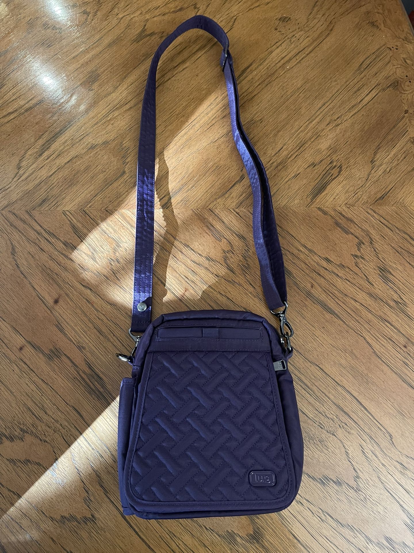 Like New (If Not New) Purple Lug Flapper Crossbody Bag