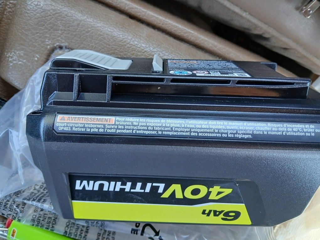 Ryobi 40 Volt 6ah Battery