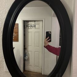 Black Oval Mirror 