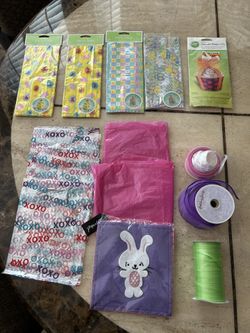 Easter Goodie Bags, Basket Bags, Ribbon & Cupcake Holders