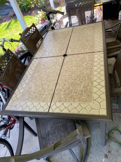 Outdoor dining table