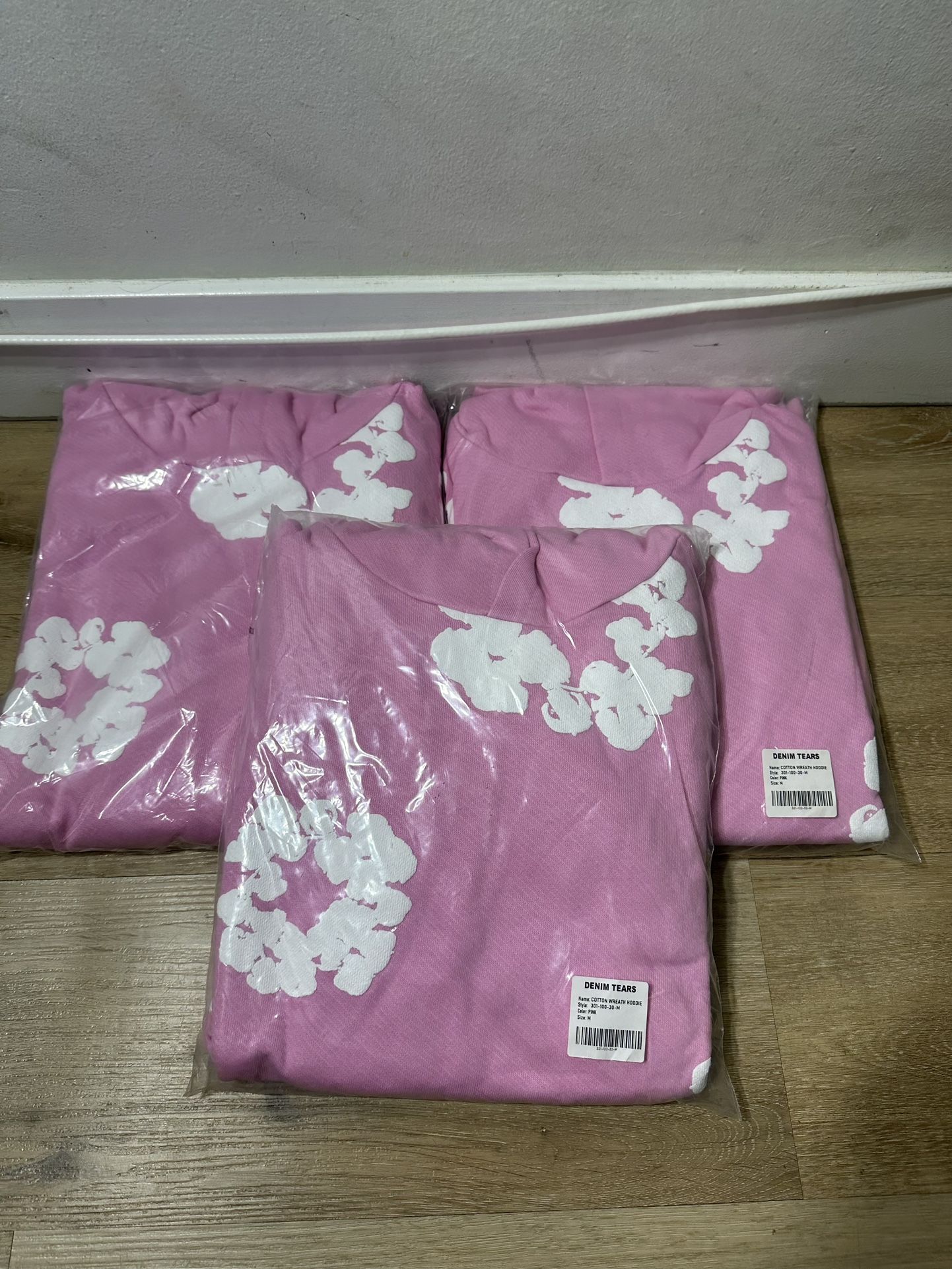 Denim Tears Hoodie Pink