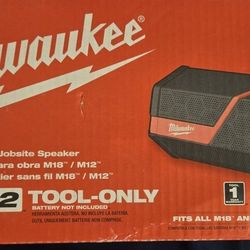 BRAND NEW Milwaukee M18 / M12 Wireless Jobsite Speaker (Tool Only)