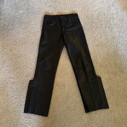 Leather Pants 29” W 32” L Vintage Genuine