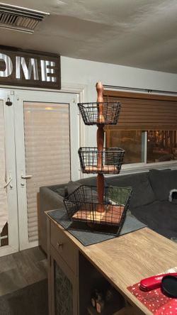 Wooden fruit basket