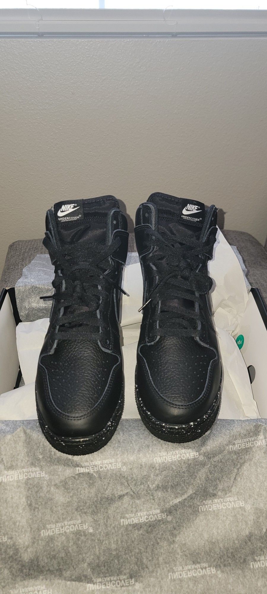 (NEW) (10.5 Men) Nike Dunk High (Undercover Chaos Black)