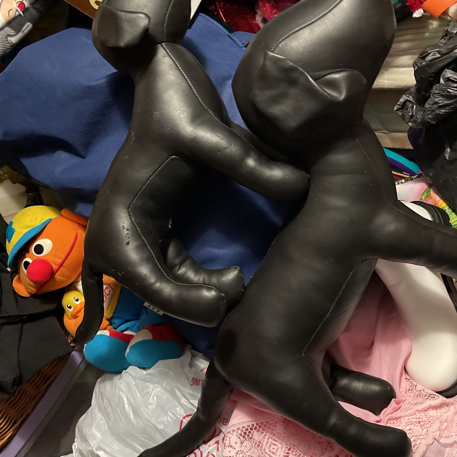 2 Big Leather Dogs