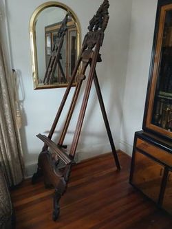Antique French wood easel - $200