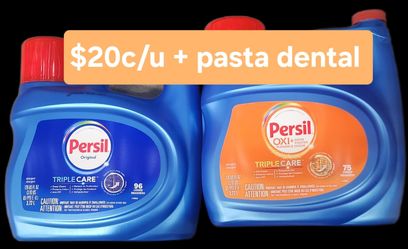 Persil Triple Care Liquid Laundry Detergent 3.72L (2×$40)