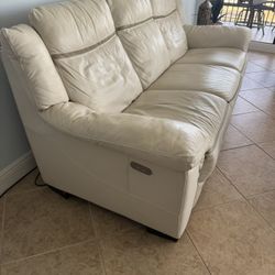 Beautiful Leather Electric Reclining Sofa