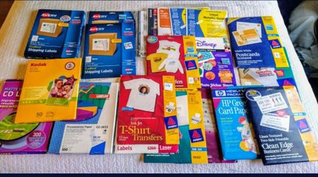 New & Used Inkjet Labels & T-shirt Transfers